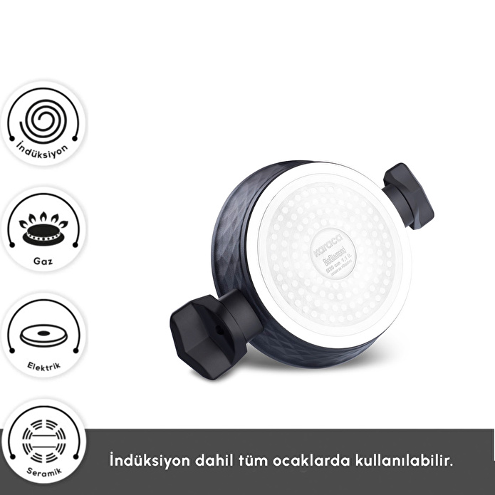 Karaca Biodiamond Antibakteriyel Kulp İndüksiyon Tabanlı 6 Parça Sahan Seti