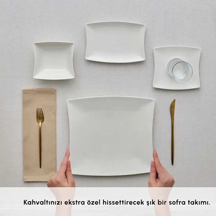 Karaca Forever Bone New Perfect White 26 Parça 6 Kişilik Kahvaltı Takımı