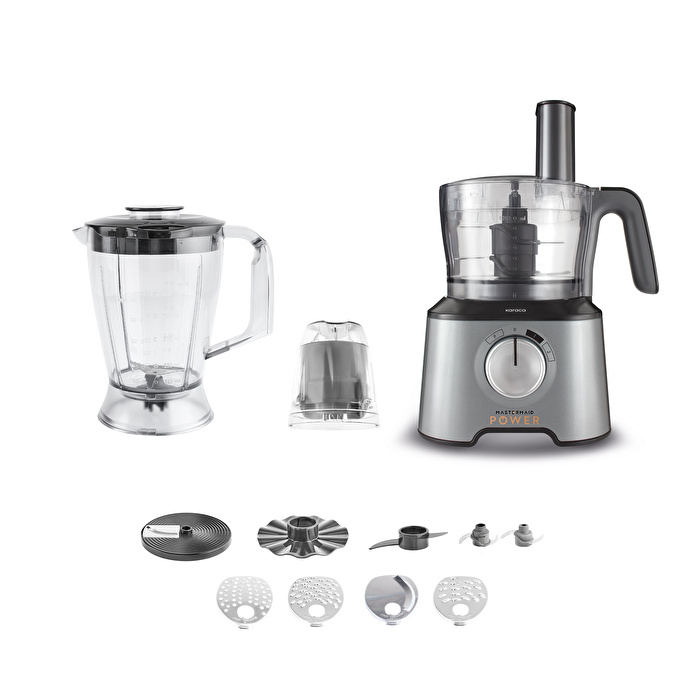 Karaca Mastermaid Power Multifunctional 10 in 1 Mutfak Robotu 2000W Galaxy Grey