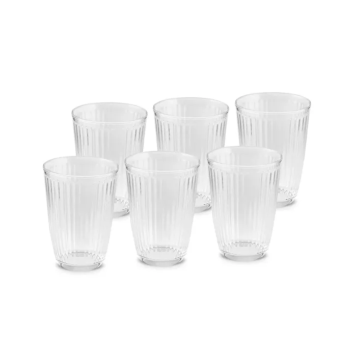 Karaca Gordes 6'lı Cam Meşrubat Bardağı 370 ml