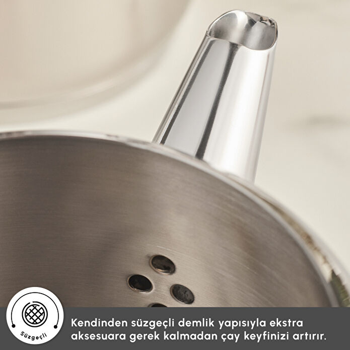 Karaca New Mani Midi Boy Çaydanlık Takımı