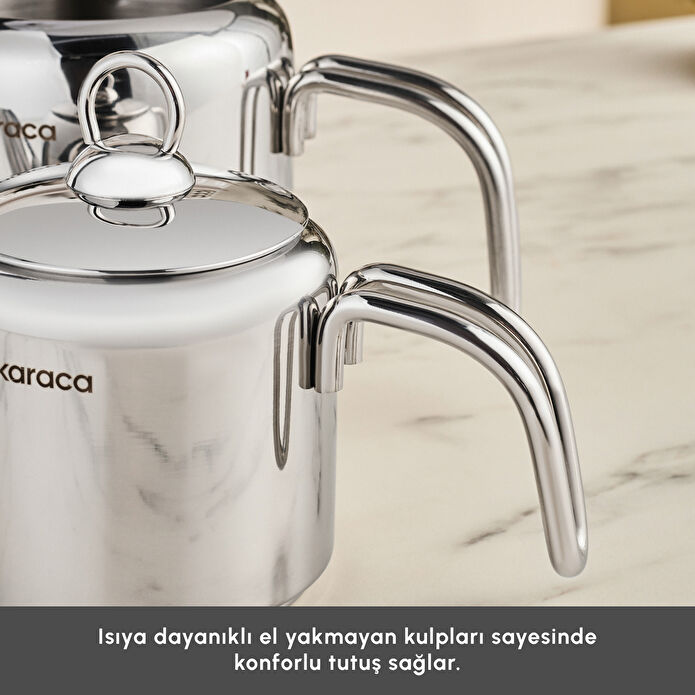 Karaca New Mani Midi Boy Çaydanlık Takımı