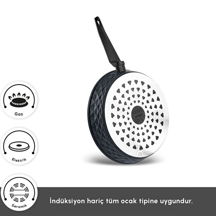 Karaca Biodiamond Antibakteriyel Kulp Tava 26 Cm