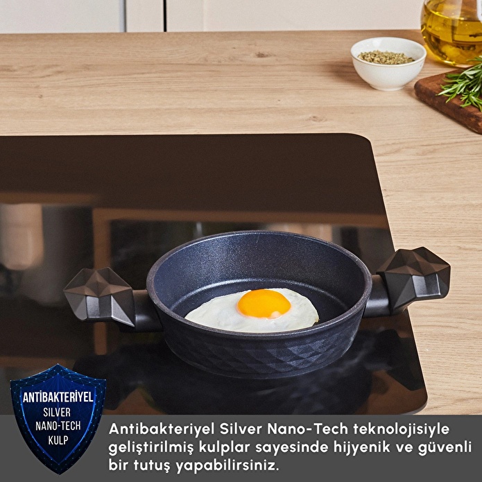 Karaca Biodiamond Antibakteriyel Kulp Sahan 18 Cm