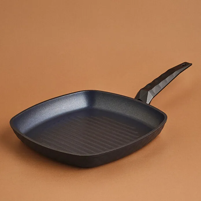 Karaca Biodiamond Antibakteriyel Kulp Grill Tava 28 Cm