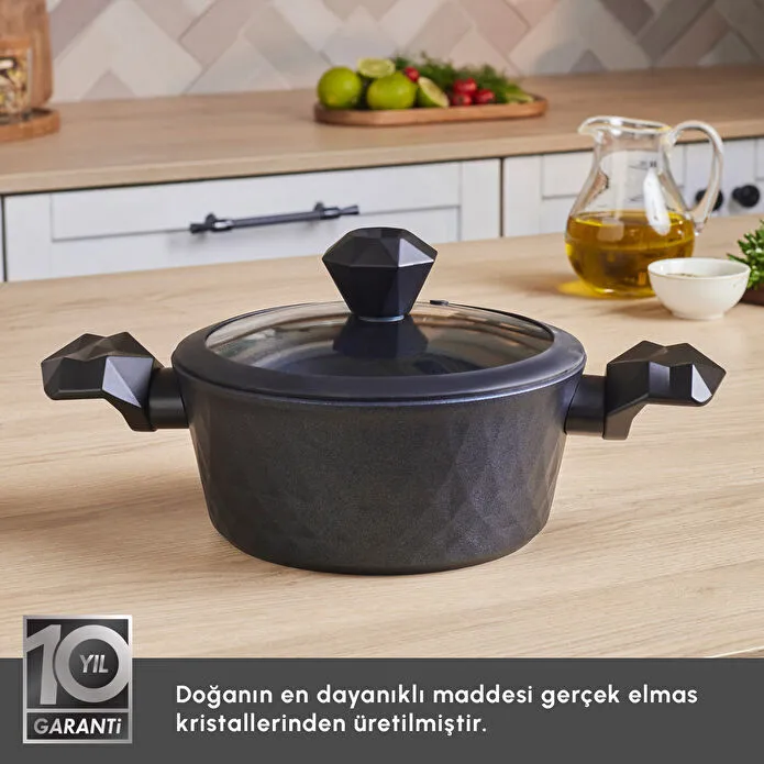 Karaca Biodiamond Antibakteriyel Kulp Tencere 20 Cm