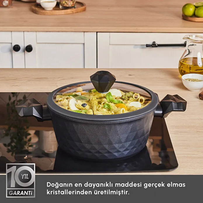 Karaca Biodiamond Antibakteriyel Kulp Tencere 24 Cm