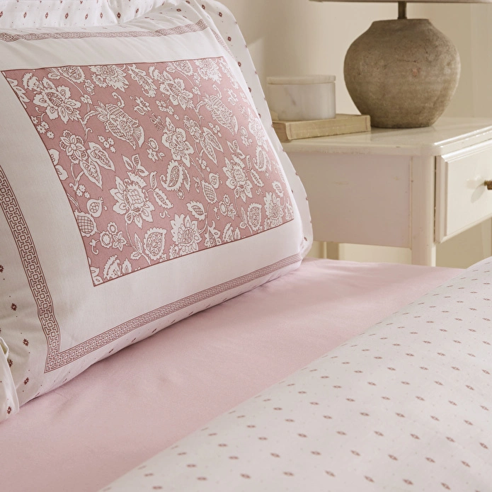 Karaca Home Celerina Pembe %100 Pamuk Çift Kişilik Fitted Nevresim Takımı