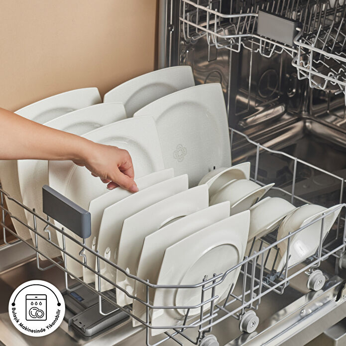 Karaca Square Bone Royal Lace 24 Parça 6 Kişilik Yemek Takımı