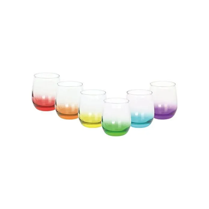 Karaca Colore 6'lı Renkli Su Bardağı Seti 340 Ml