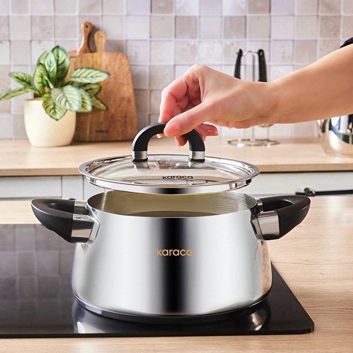 Karaca Powersteel Tokyo 316+ İndüksiyon Tabanlı 17 Parça Çelik Çeyiz Seti