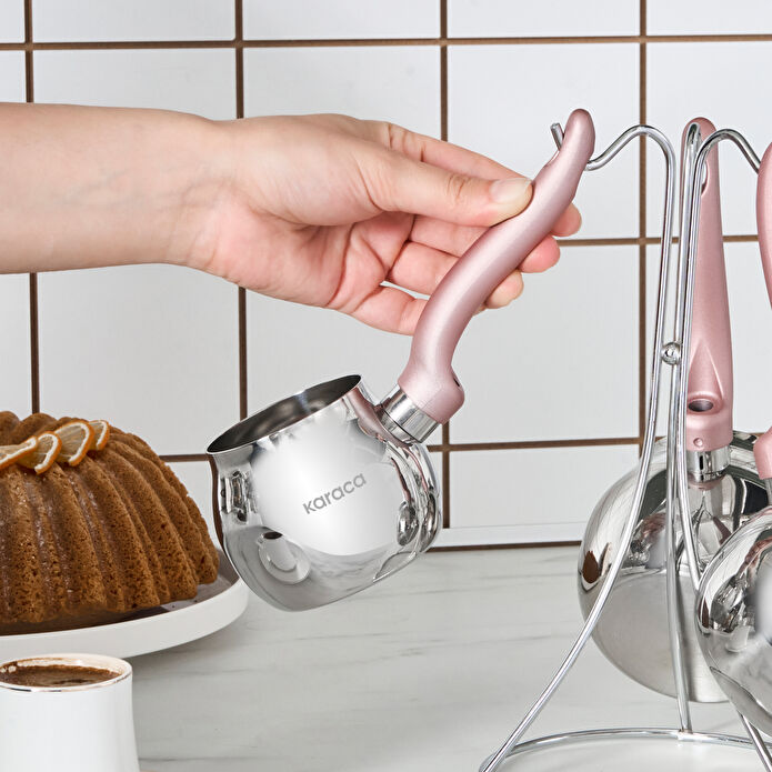 Karaca Fleva 3'lü Cezve Takımı Rose