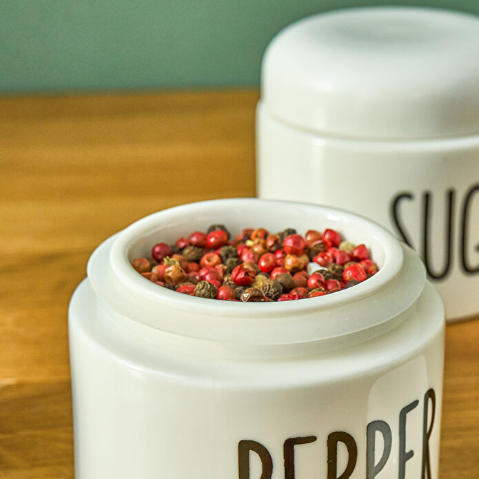 Karaca Elena Stream 3'lü Küçük Baharat Takımı Beyaz