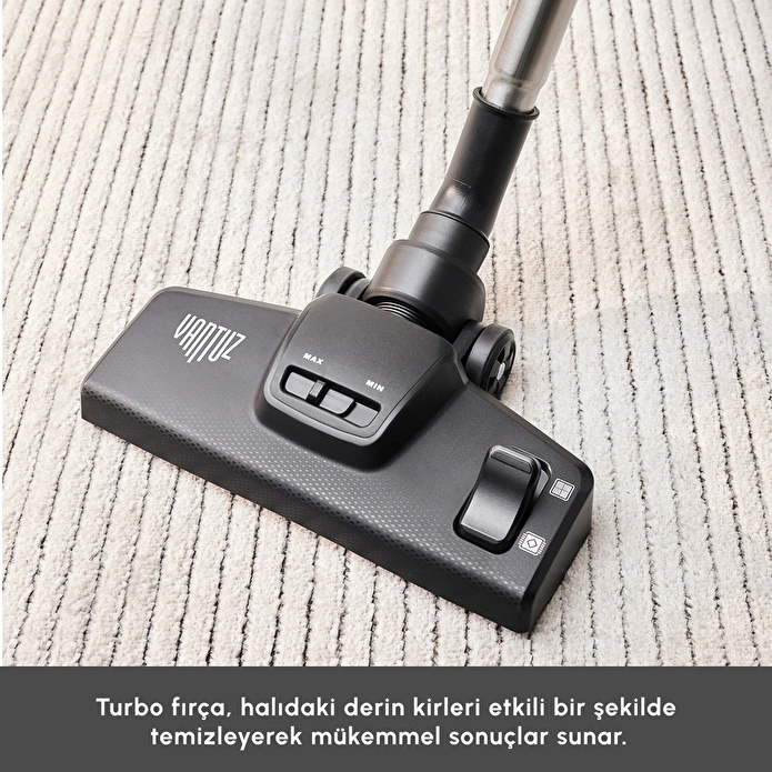 Karaca Vantuz High Force F2 Matte Black Silver Elektrikli Süpürge