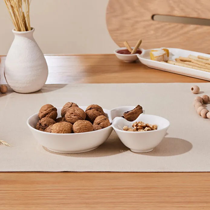 Karaca Carmen Trend 3 Bölmeli Sunum Tabağı 24 Cm