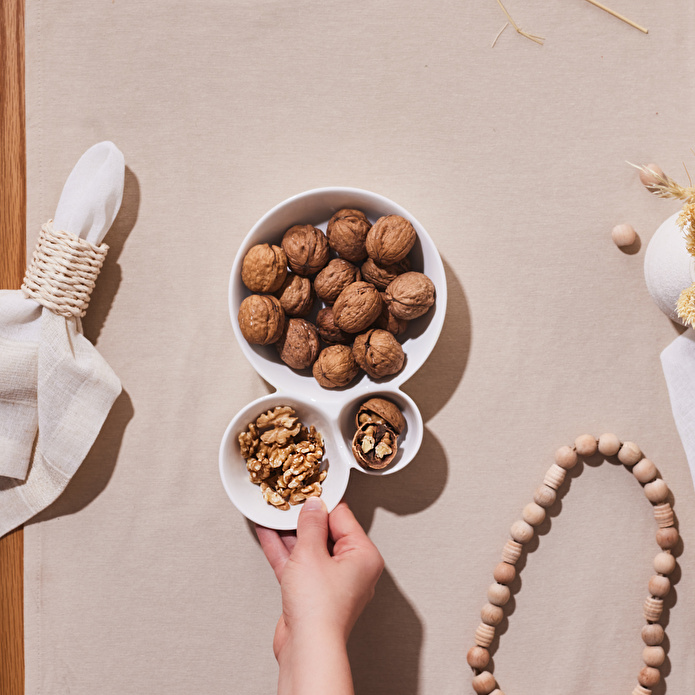 Karaca Carmen Trend 3 Bölmeli Sunum Tabağı 24 Cm