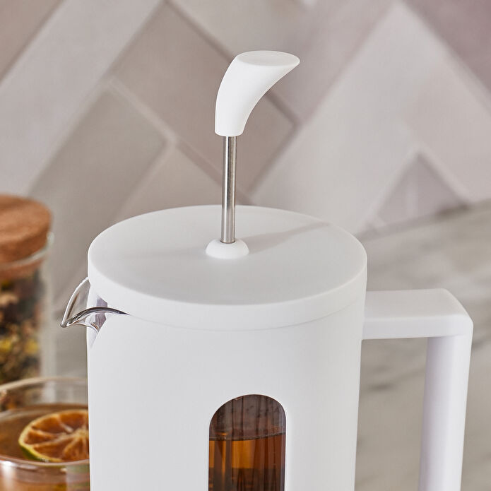 Karaca Leya French Press 600 ml Beyaz