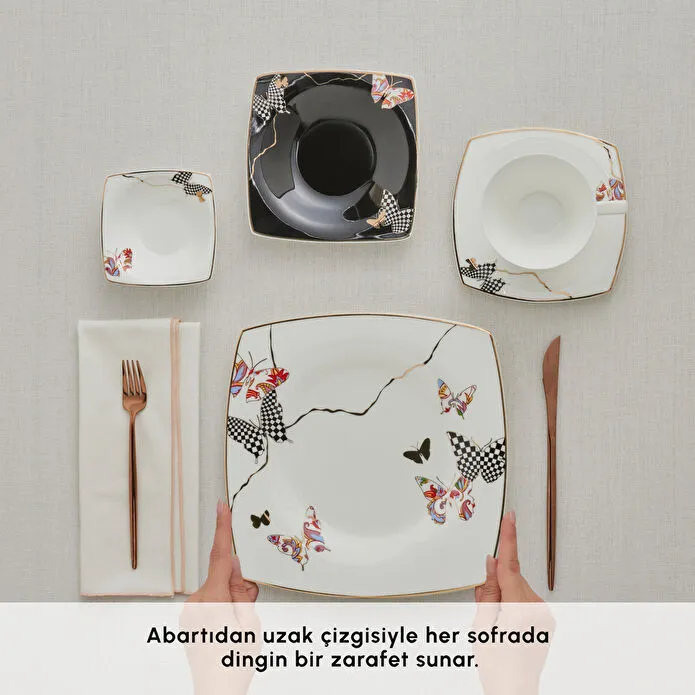 Karaca Fine Pearl Unique 26 Parça 6 Kişilik Kahvaltı Takımı