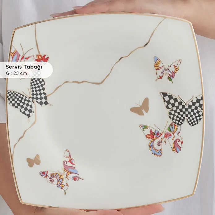 Karaca Fine Pearl Unique 26 Parça 6 Kişilik Kahvaltı Takımı