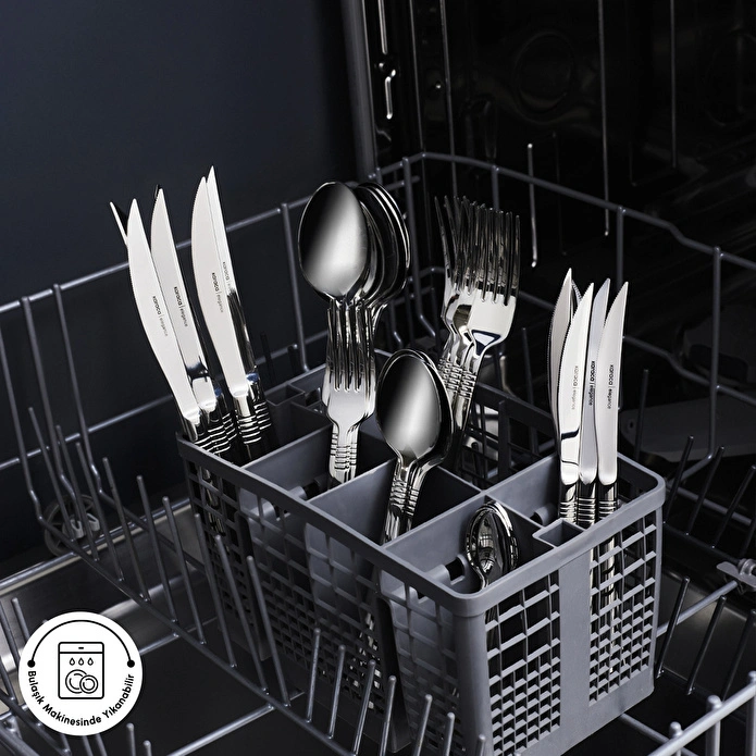 Karaca Red Carpet Collection Elegance Nil Platin 12 Kişilik 84 Parça Çatal Kaşık Bıçak Takımı