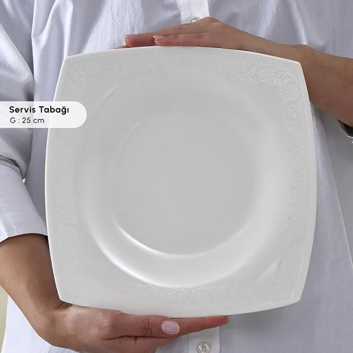 Karaca Fine Pearl Trove 26 Parça 6 Kişilik Kahvaltı Takımı