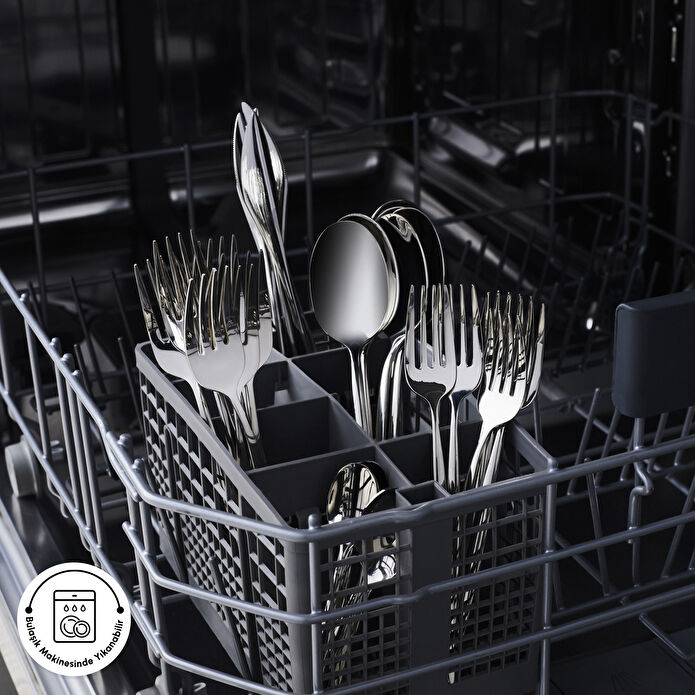 Karaca Lizbon Platin 12 Kişilik 60 Parça Çatal Kaşık Bıçak Takımı