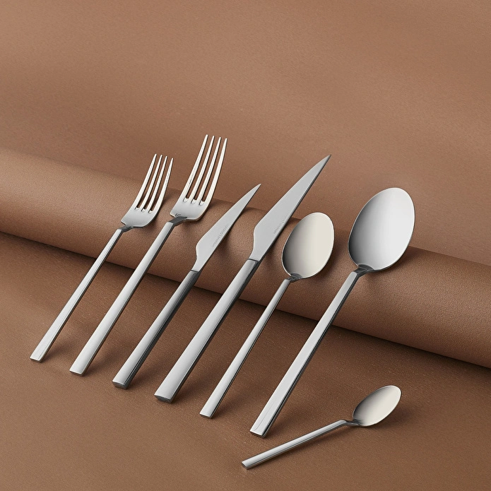 Karaca 316 Premium Halley Platin 12 Kişilik 84 Parça Çatal Kaşık Bıçak Takımı