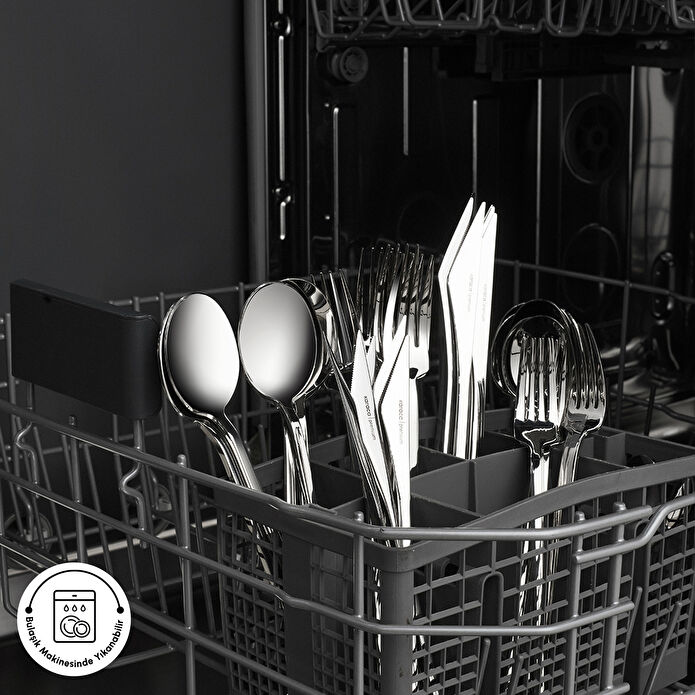 Karaca 316 Premium Look Platin 12 Kişilik 84 Parça Çatal Kaşık Bıçak Takımı