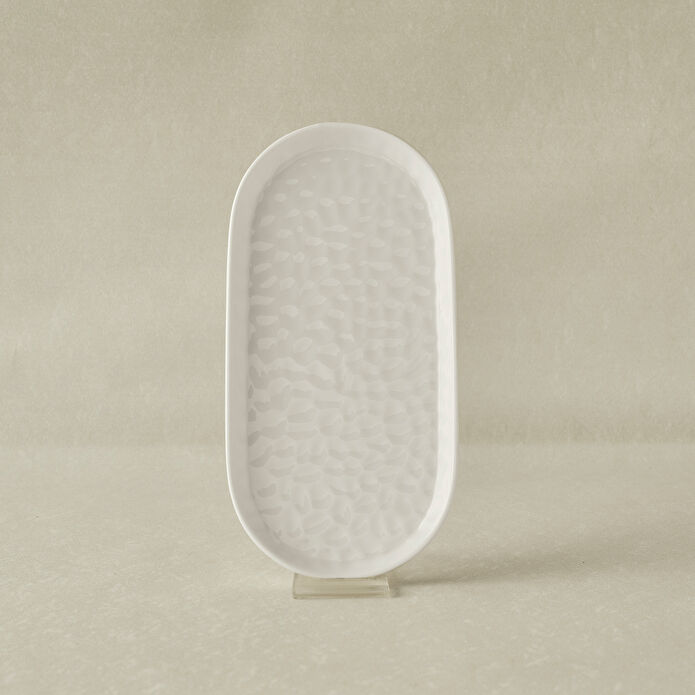 Karaca x Refika Bembeyaz Kayık Tabak 24 cm