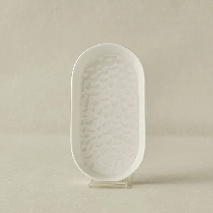 Karaca x Refika Bembeyaz Kayık Tabak 18 cm