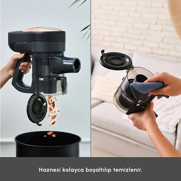Karaca Vantuz Power Up Pro Dikey Süpürge Black Copper