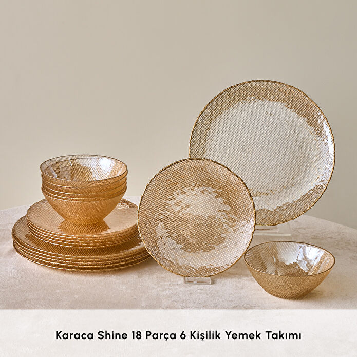 Karaca Shine 18 Parça 6 Kişilik Yemek Takımı