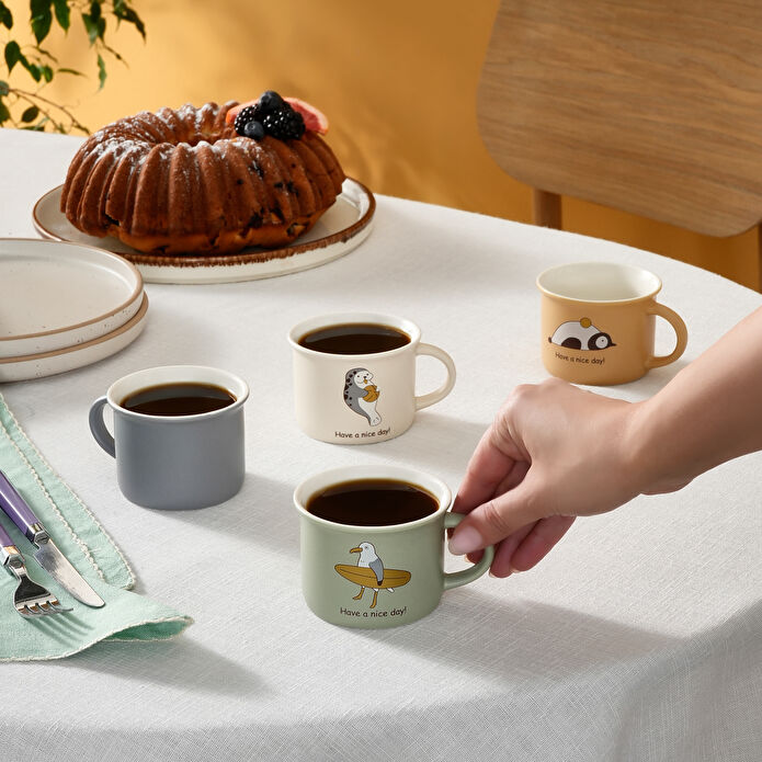 Karaca Animal 4'lü Çay Fincanı 160 Ml