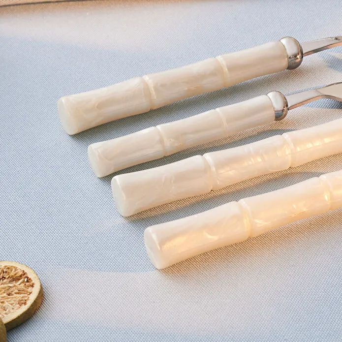 Karaca Ember Krem 6 Kişilik 24 Parça Çatal Kaşık Bıçak Takımı