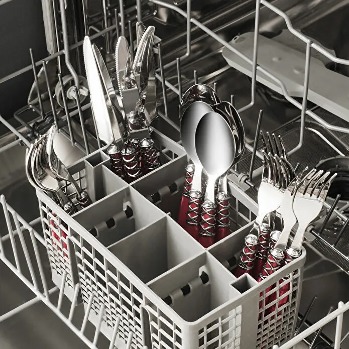 Karaca Lucas Kırmızı 6 Kişilik 24 Parça Çatal Kaşık Bıçak Takımı