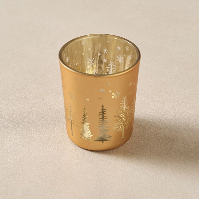 Karaca Home Oren Cam Mumluk Gold 5,5 x 6,5 cm