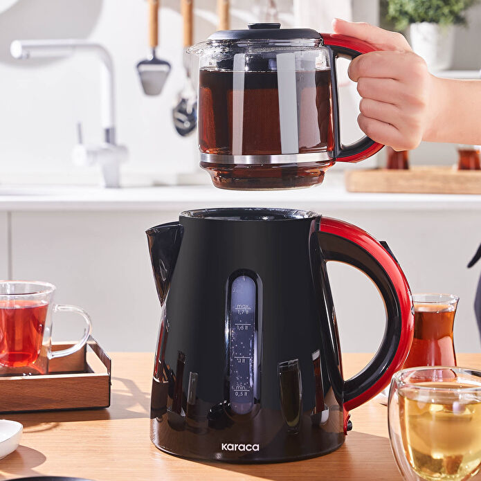 Karaca Enerji Tasarruflu Kettle Çay Makinesi 1501 Redgold