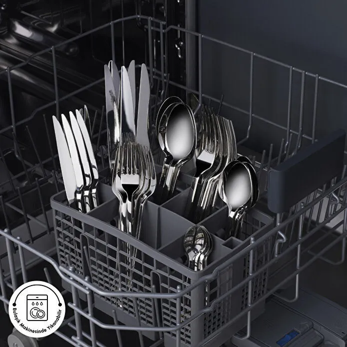 Karaca Elegance Pallas Platin 12 Kişilik 84 Parça Çatal Kaşık Bıçak Takımı