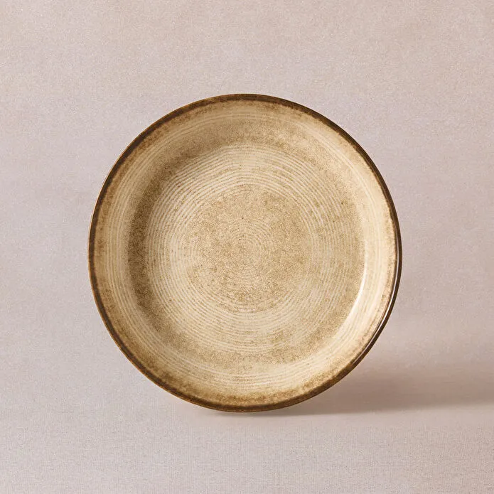 Karaca Ephesus Yemek Tabağı 20 Cm Bej
