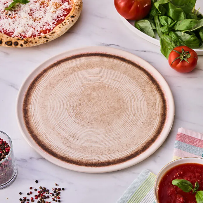 Karaca Ephesus Pizza Tabağı 32 Cm Bej