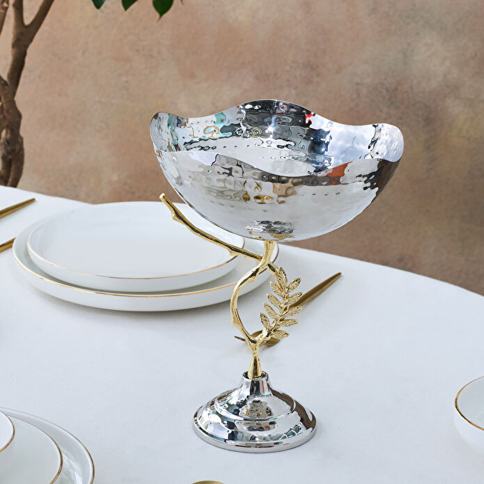 Karaca Home New Year Yılbaşı Carmenta Ayaklı Kase 22x23 cm