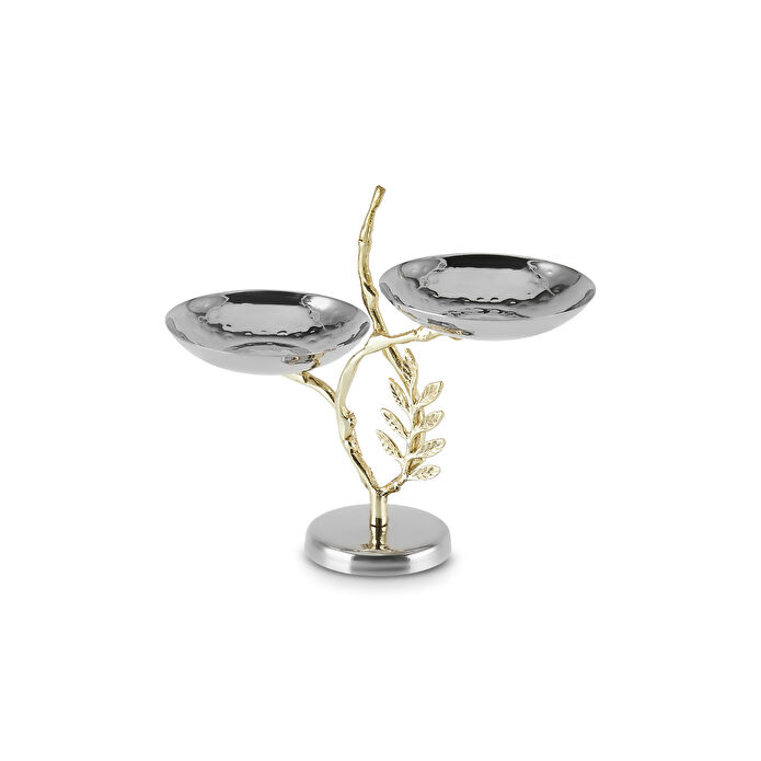 Karaca Home New Year Yılbaşı Carmenta Ayaklı Çerezlik 2'li