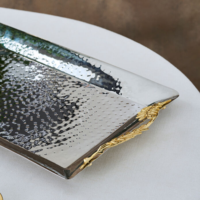 Karaca New Year Yılbaşı Carmenta Dekoratif Tepsi 50x28 cm