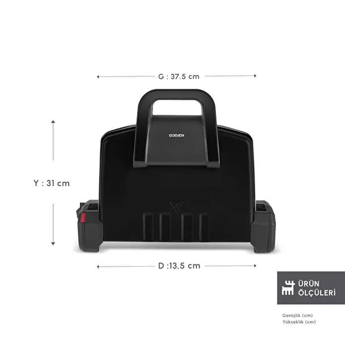 Karaca Future Essential Tost Makinesi Matte Black 1800 W 4 Dilim Kapasiteli