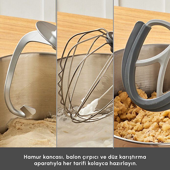 Karaca Powercast Chef Döküm Stand Mikser Cream Mutfak Şefi 1800W 6,2 Lt 