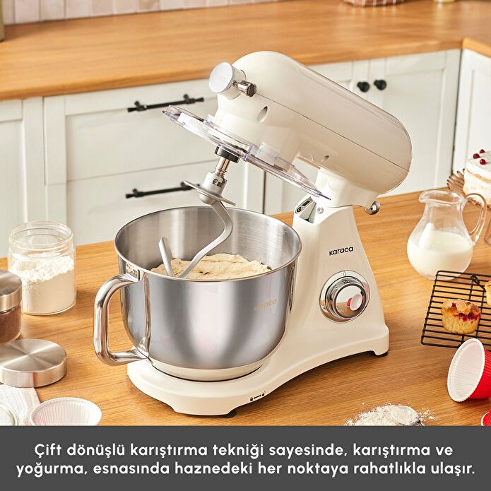Karaca Powercast Chef Döküm Stand Mikser Cream Mutfak Şefi 1800W 6,2 Lt 