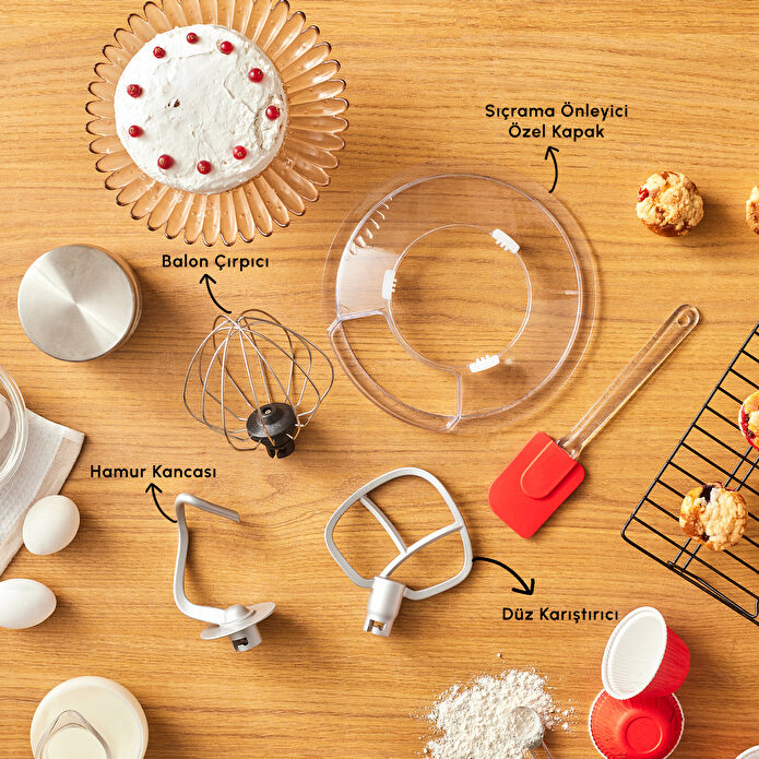 Karaca Powercast Chef Döküm Stand Mikser Pine Green Mutfak Şefi 1800W 6,2 Lt