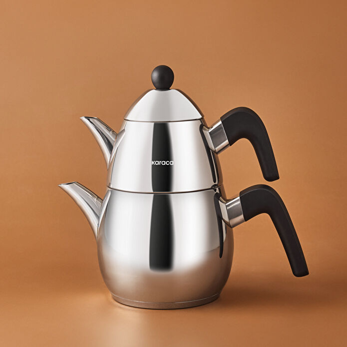 Karaca Powersteel Pro 316+ Tokyo Midi Çelik İndüksiyon Tabanlı Çaydanlık Takımı