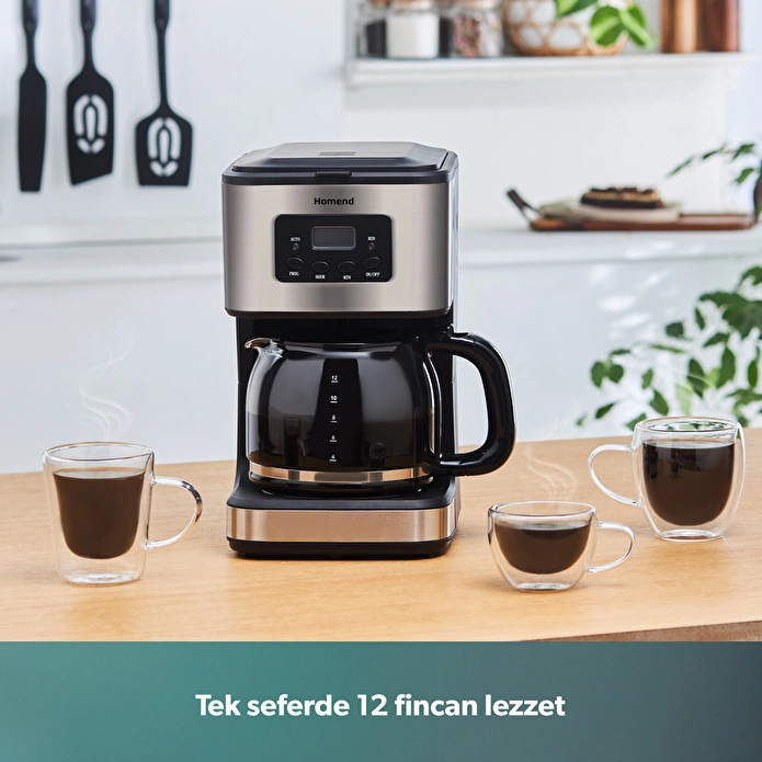 Homend Coffeebreak 5006h Otomatik Zaman Ayarlı XL (12 Fincan) Filtre Kahve Makinesi