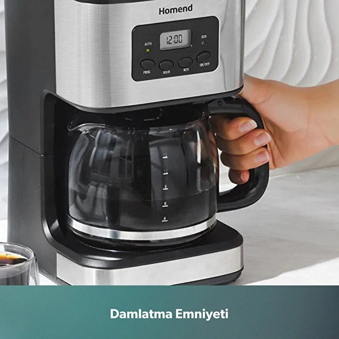 Homend Coffeebreak 5006h Otomatik Zaman Ayarlı XL (12 Fincan) Filtre Kahve Makinesi